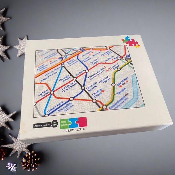London UK Underground Partial Map Jigsaw Puzzle - 1000 Piece Age 14+ - Picture 1 of 5